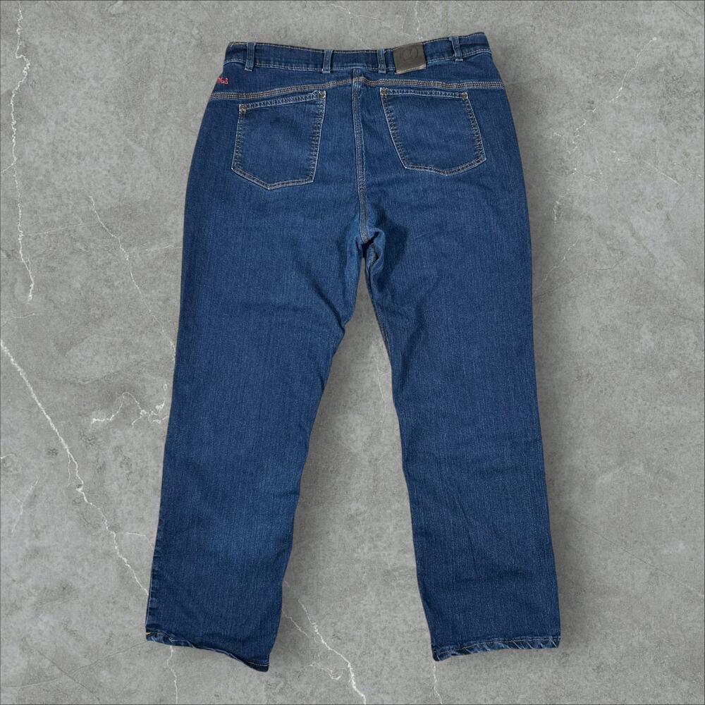Origin USA D68 Delta Size 38x30 Straight Leg Stretch Medium Wash Denim Jeans